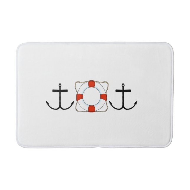 Alfombrilla De Baño Anclas lejos de Bath Mat (Anverso)