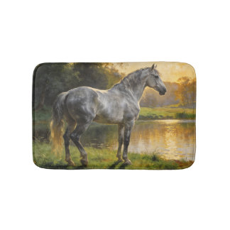 Alfombrilla De Baño Andalusian Stallion by the Lake