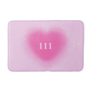 Alfombrilla De Baño Ángel Estético del Corazón Rosa bonito Número 111