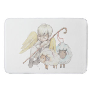 Alfombrilla De Baño Angel Shepherd con Pastoral de ambs