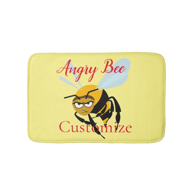 Alfombrilla De Baño Angry Bee Thunder_Cove (Anverso)
