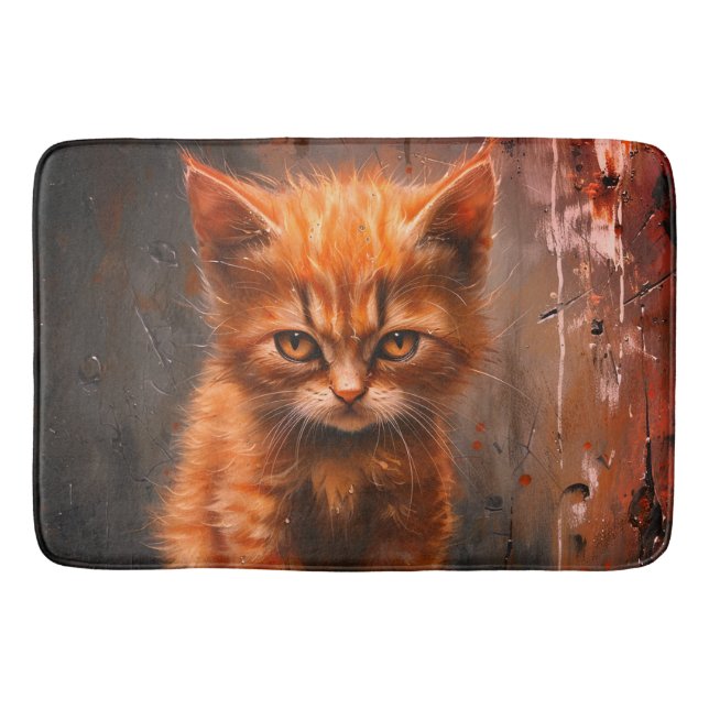 Alfombrilla De Baño Angry Kitten (Anverso)
