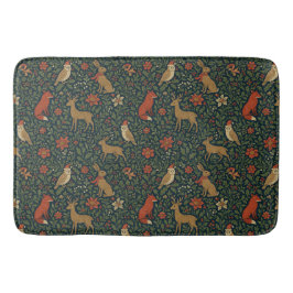 Alfombrilla De Baño Animal y Botánico de Navidad Victoriano