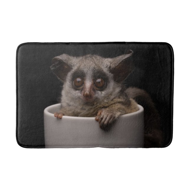 Alfombrilla De Baño Animales de bebé más afectados | Cute Bushbaby (Anverso)