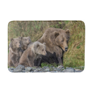 Alfombrilla De Baño Animales de bebé más afectados   Kodiak Mama Bear 
