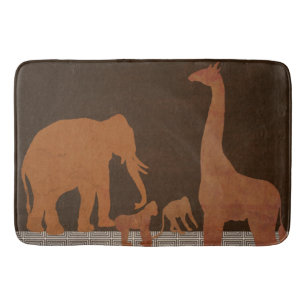 Alfombrilla De Baño Animales de Safari de la Jungla del Zoológico Marr