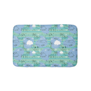 Alfombrilla De Baño Animales lindos que juegan con agua 3