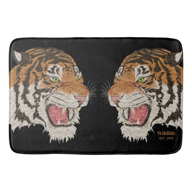 Alfombrilla De Baño Animales salvajes enojados de Guay luchando contra (Anverso)