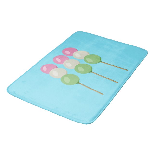 Alfombrilla De Baño Anime Blue Pastel Dango Bath Mat (Angular)