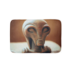 Alfombrilla De Baño Antigua estatua de Alien