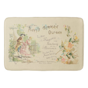 Alfombrilla De Baño Anuncio Perfume de Colonia de la época victoriana