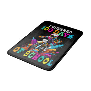 Alfombrilla De Baño Aplasté 100 días del colegio Motocross