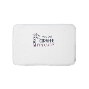 Alfombrilla De Baño Apostas a Giraffe que soy linda