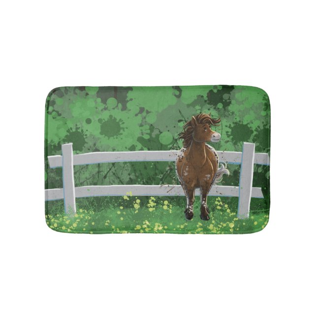 Alfombrilla De Baño Appaloosa Pony (Anverso)