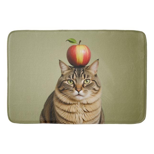 Alfombrilla De Baño Apple Cat (Anverso)