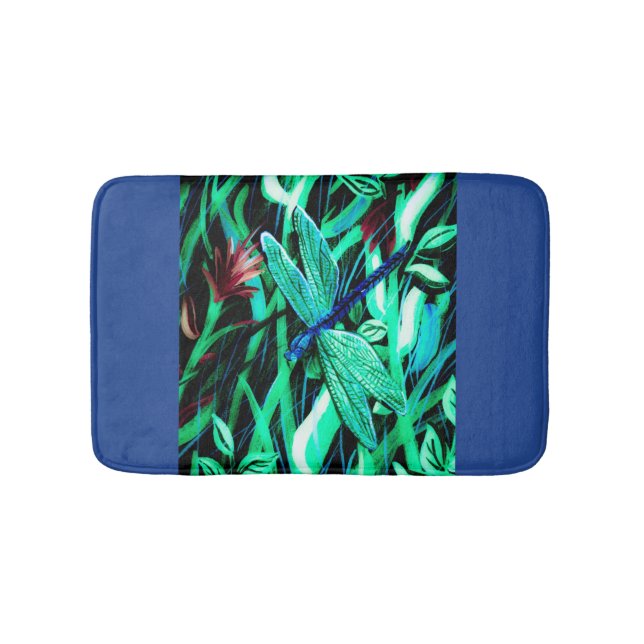 Alfombrilla De Baño Aqua Dragonfly Bath Mat (Anverso)
