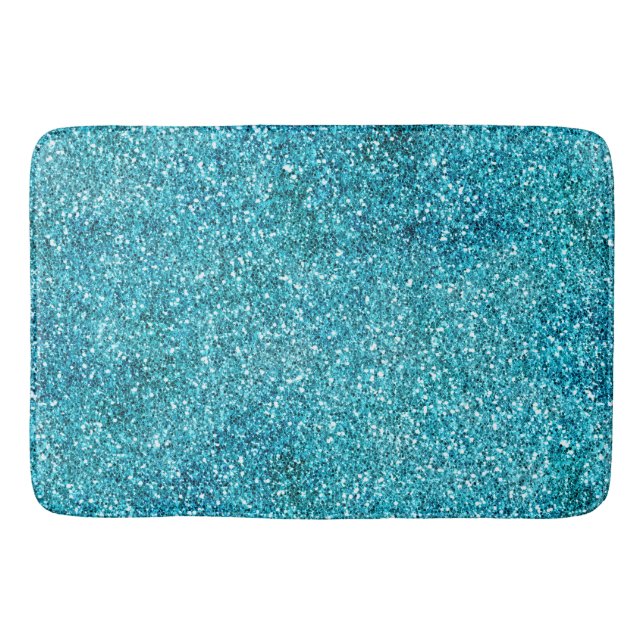 Alfombrilla De Baño Aqua Glitz Purpurina Sparkle (Anverso)