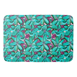 Alfombrilla De Baño Aqua Lilies Bath Mat