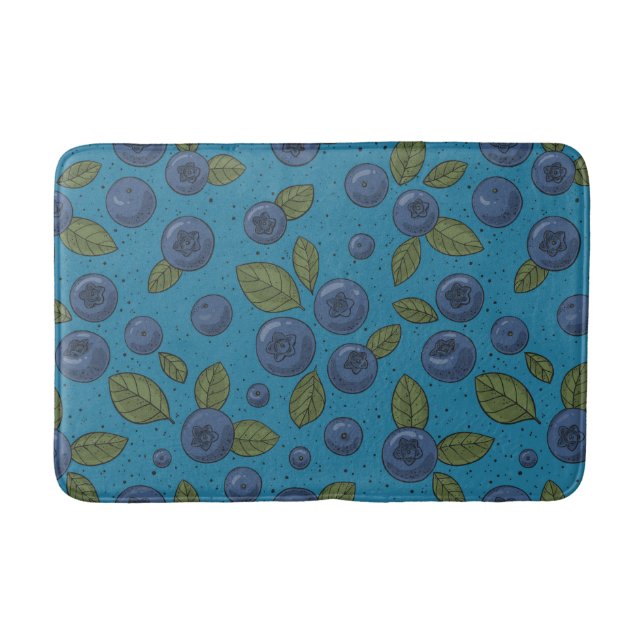 Alfombrilla De Baño Arándanos azules (Anverso)