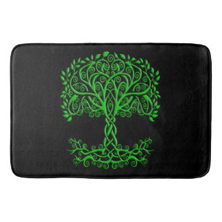Alfombrilla De Baño Árbol Celta Verde De La Vida