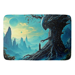 Alfombrilla De Baño Árbol cósmico de la fantasía de la vida
