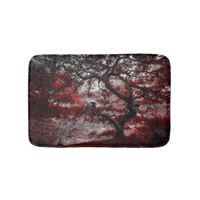 Alfombrilla De Baño Árbol de cerezo rojo (Anverso)