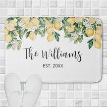 Árbol de limón amarillo monogramado