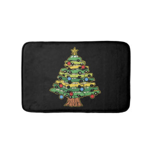 Alfombrilla De Baño Árbol de navidad de coche coche coche coche navida