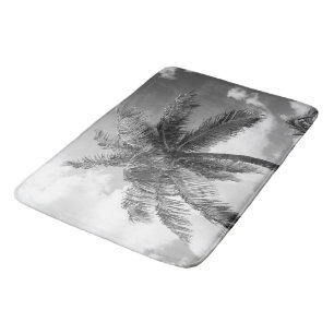 Alfombrilla De Baño Árbol de palmas de vidrio exuberante 2