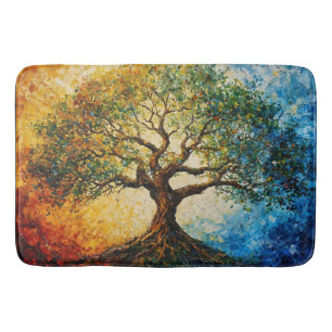 Alfombrilla De Baño Árbol del conocimiento - Pintura de petróleo