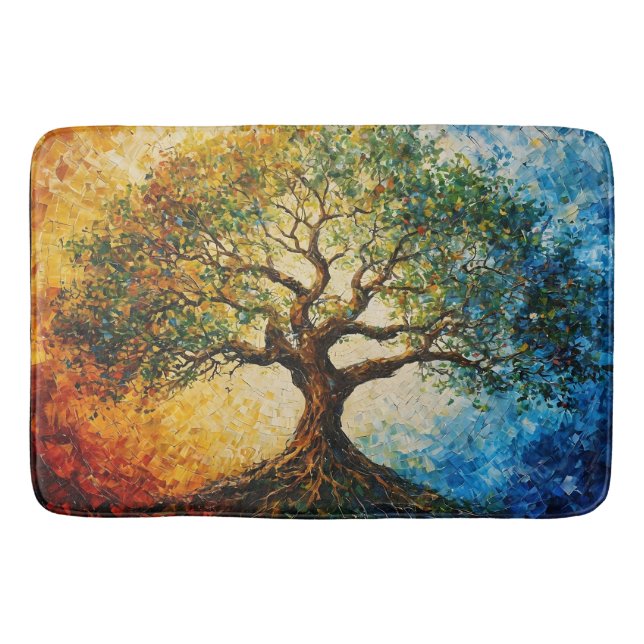 Alfombrilla De Baño Árbol del conocimiento - Pintura de petróleo (Anverso)