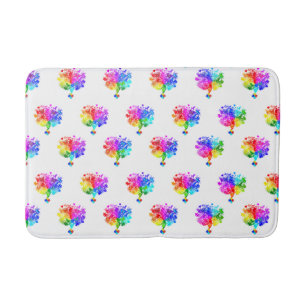 Alfombrilla De Baño Árboles del espectro autista