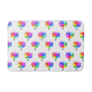 Alfombrilla De Baño Árboles del espectro autista