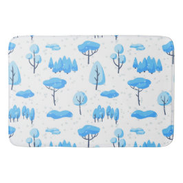 Alfombrilla De Baño Árboles nevados