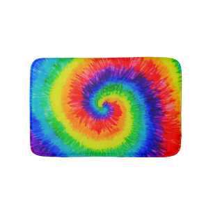 Alfombrilla De Baño Arcoiris con marea baja en tinta de alcohol