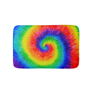 Alfombrilla De Baño Arcoiris con marea baja en tinta de alcohol