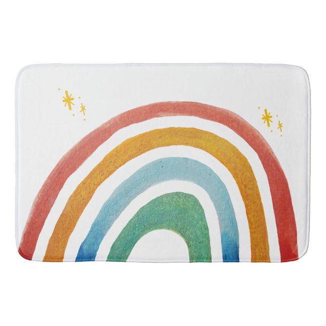 Alfombrilla De Baño Arcoíris Mágico (Anverso)