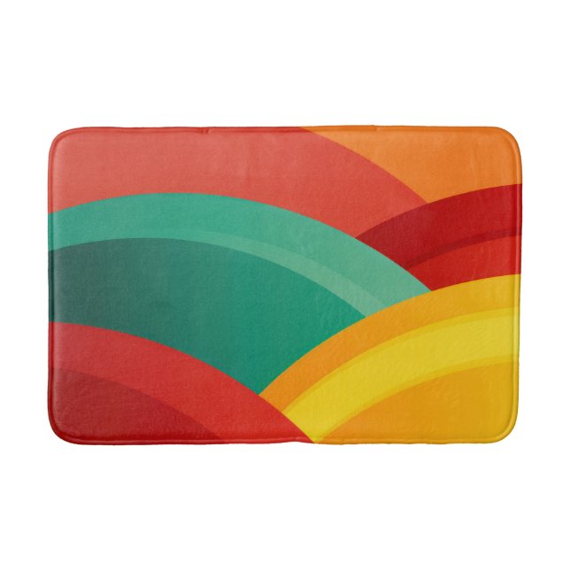 Alfombrilla De Baño Arcos en colores vivos (Anverso)