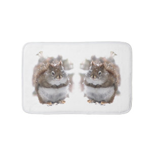 Alfombrilla De Baño Ardillas dulces de baño animal Matas