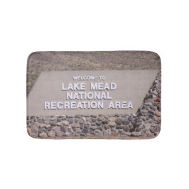 Alfombrilla De Baño Área recreativa Lake Meade Rótulo Bath Mat