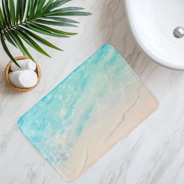 Alfombrilla De Baño Arena De Playa Imitación Bajo Un Agua Transparente