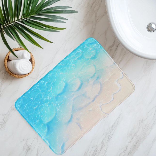 Alfombrilla De Baño Arena De Playa Imitación Bajo Un Agua Transparente (Subido por el creador)