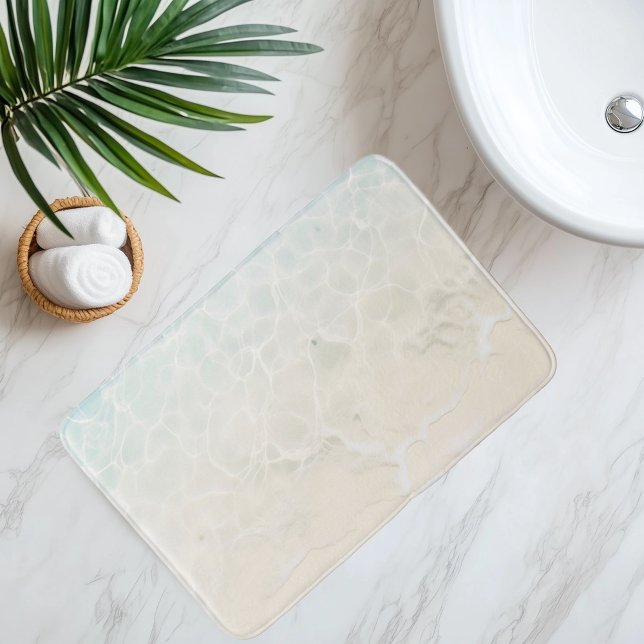 Alfombrilla De Baño Arena De Playa Imitación Bajo Un Agua Transparente (Subido por el creador)