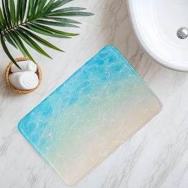 Alfombrilla De Baño Arena De Playa Imitación Bajo Un Agua Transparente