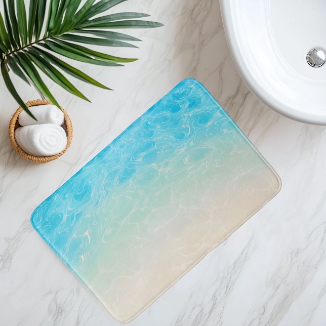 Alfombrilla De Baño Arena De Playa Imitación Bajo Un Agua Transparente (Subido por el creador)