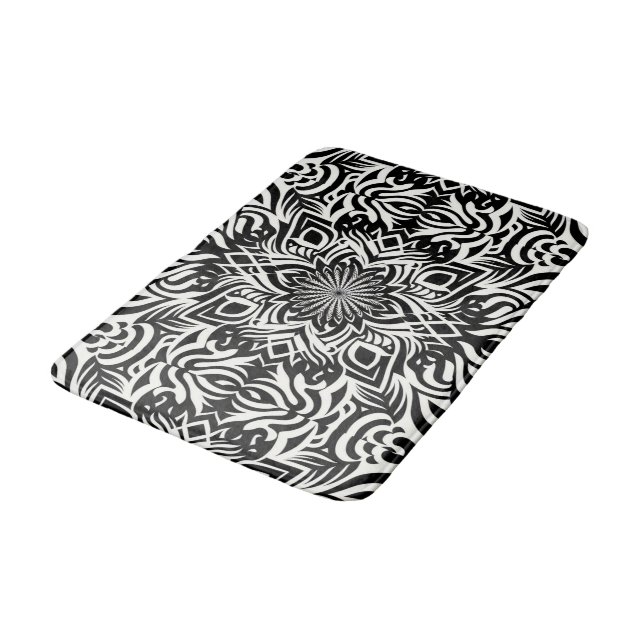 Alfombrilla De Baño Armonía en B&N (Angular)
