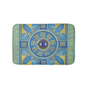 Alfombrilla De Baño Aroma de mosaico de ojos malvados