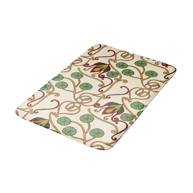 Alfombrilla De Baño Art Nouveau-inspired floral design (Angular)