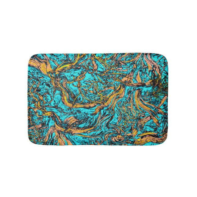 Alfombrilla De Baño Arte abstracto genial (Anverso)