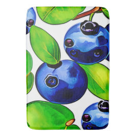 Alfombrilla De Baño Arte de arándano fresco